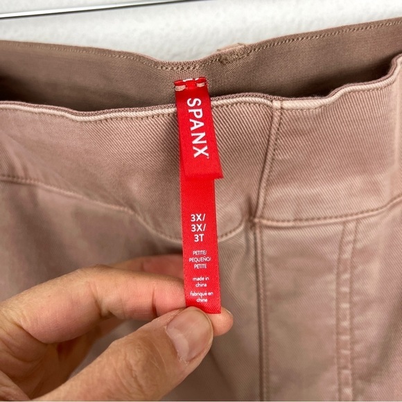 NEW SPANX Twill Cropped Wide Leg Pant Plus Size 20313Q Mauve - Picture 11 of 13